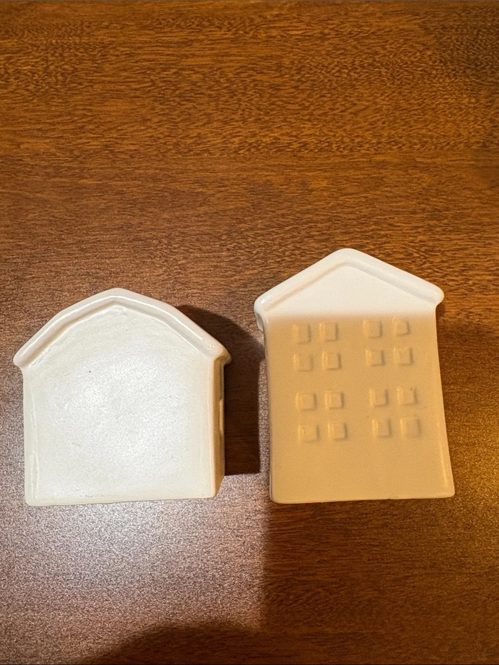 White Ceramic Farm House Salt and Pepper Shaker Set - Home Accents